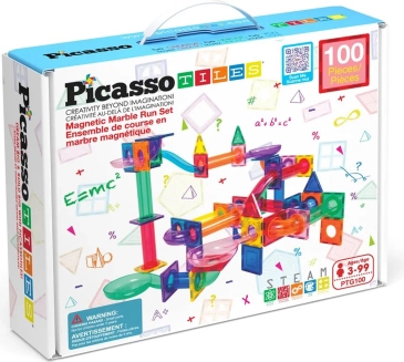 PICASSO mágneses építőkészlet – 100 db golyópálya