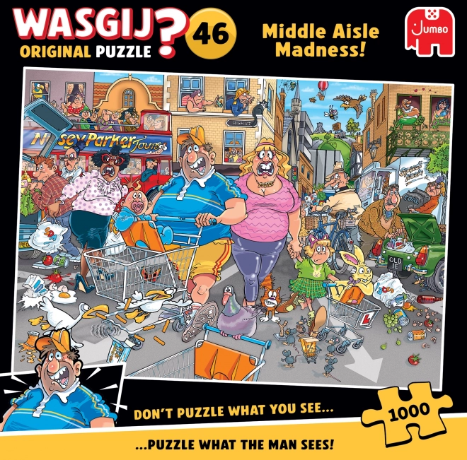 Jumbo Puzzle Wasgij: Középső utca őrülete 1000 darab