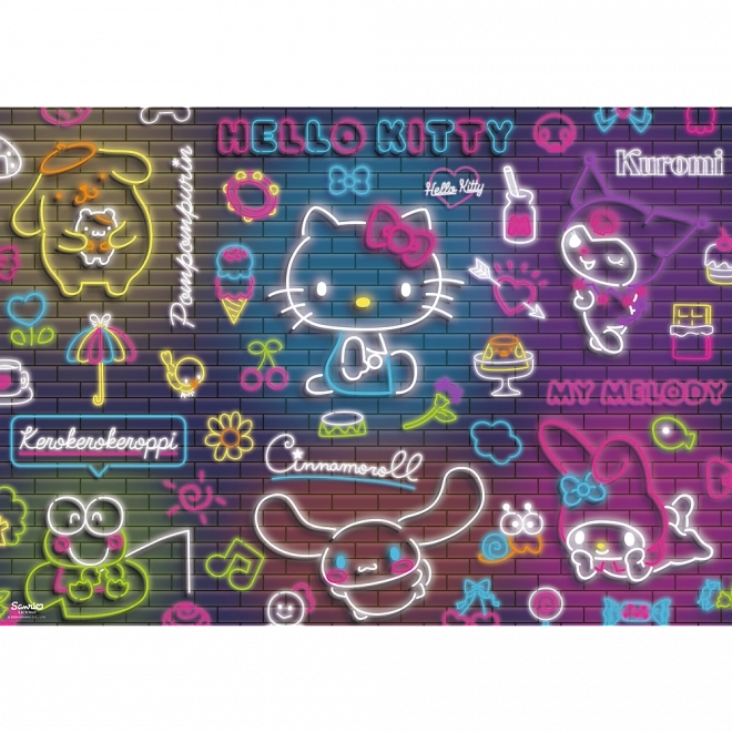 Neon Hello Kitty puzzle 500 darabos