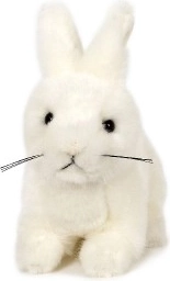 Fehér plüss nyuszi 15 cm