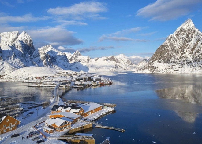 BLUEBIRD Lofoteni-fjord puzzle, 500 darab