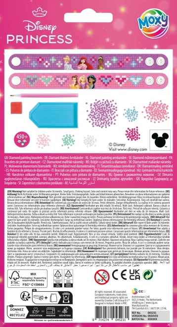 Gyémánt festés - Disney Hercegnők karkötők