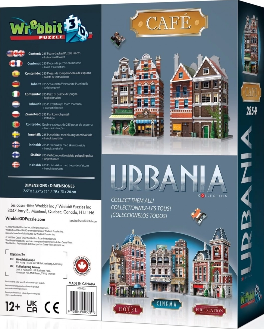 Kávéház 3D puzzle - Urbania sorozat