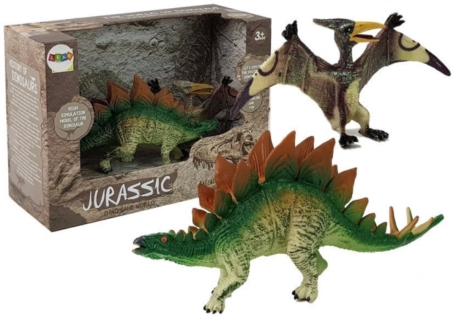 Stegosaurus és Pteranodon dinoszaurusz figura készlet