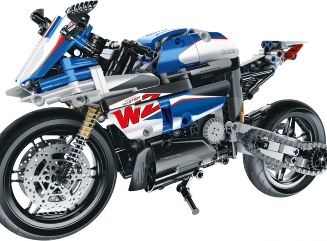 Építőkészlet kék motor