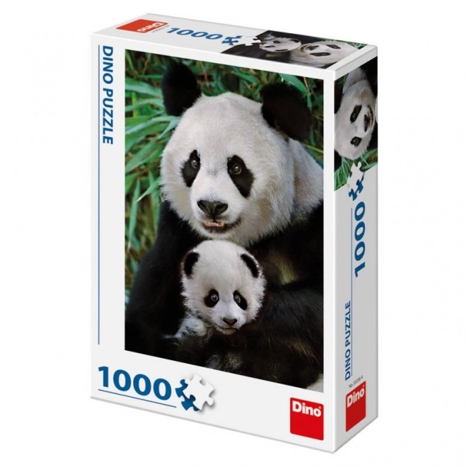 Panda és kölyke puzzle - 1000 darabos