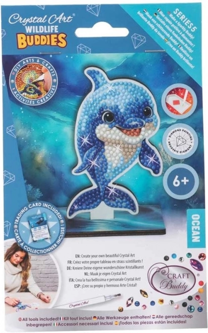 Gyémántfestés CRYSTAL ART: Óceán - Delfin