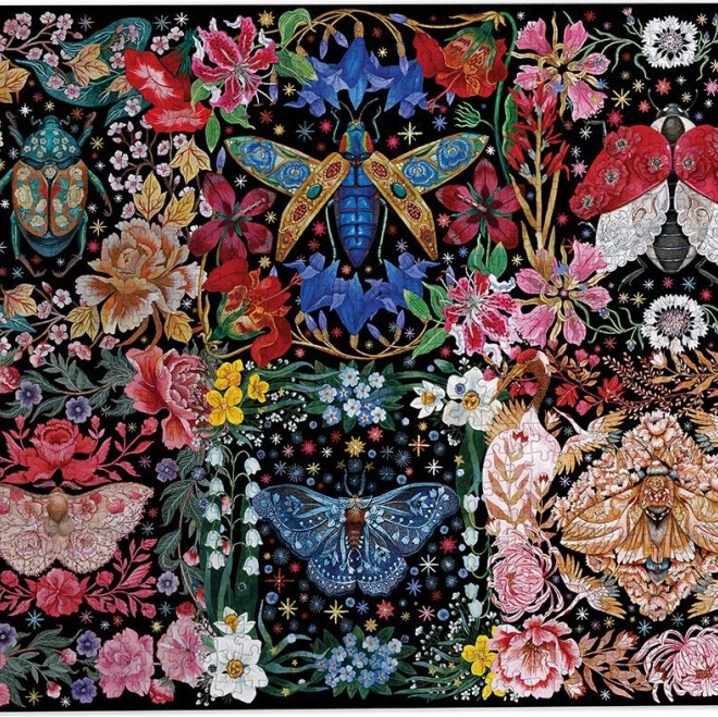 Puzzle Bogarak a virágok között 1000 darab