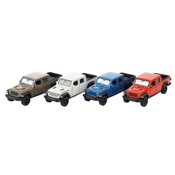 Auto Welly 2020 Jeep Gladiátor fém/műanyag 12cm 4 szín visszahúzós 12db dobozban