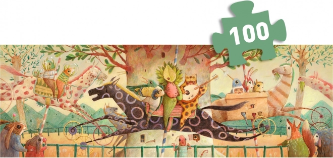 Panoráma puzzle DJECO Csodálatos Utazás 100 darabos