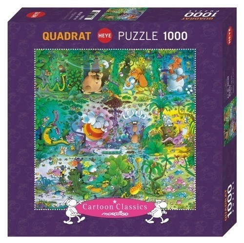 Heye Cartoon Classics Divočina Négyzetalakú Puzzle 1000 Darabos