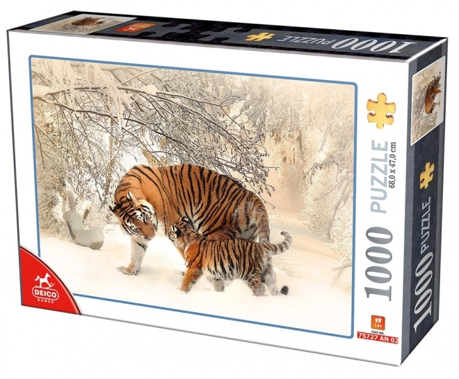 Deico tigris és kölyke puzzle - 1000 darabos