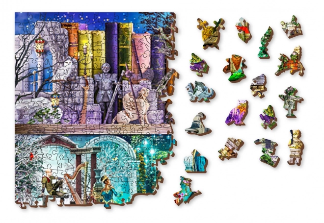 Wooden City mese puzzle 2 az 1-ben, 2000 darabos