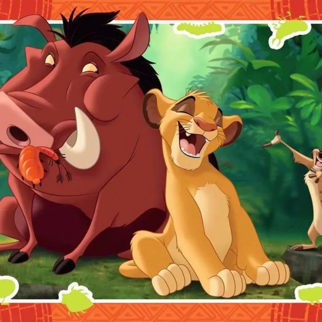 RAVENSBURGER puzzle Disney: Az oroszlánkirály 4×42 darab