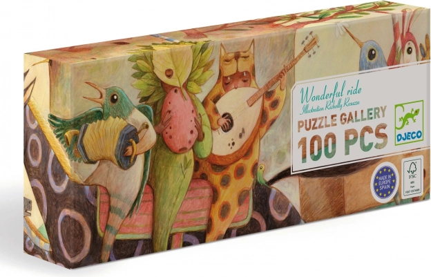 Panoráma puzzle DJECO Csodálatos Utazás 100 darabos