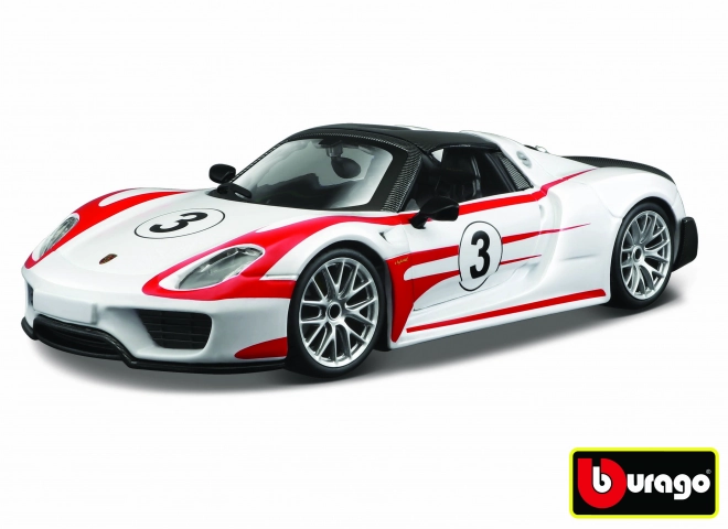 Porsche 918 Weisach fém autómodell 1:24 méretarányban