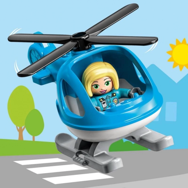 Lego Duplo rendőrörs és helikopter