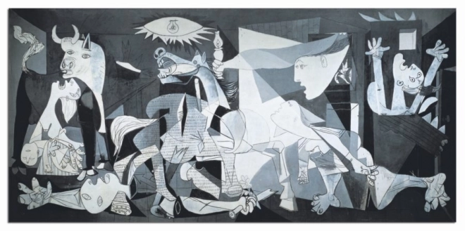 Educa miniatűr puzzle - Guernica Pablo Picasso 1000 darab