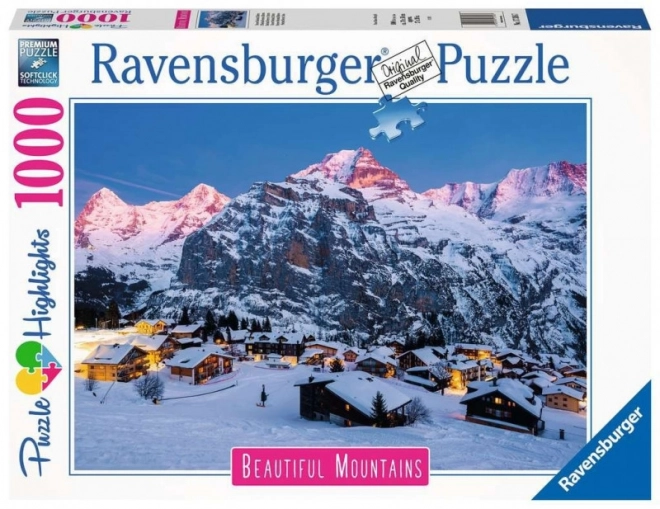 Ravensburger puzzle 1000 darabos - Bernese Oberland, Murren