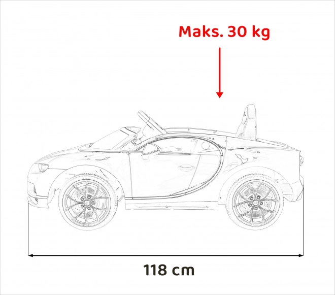 Bugatti Chiron Kék
