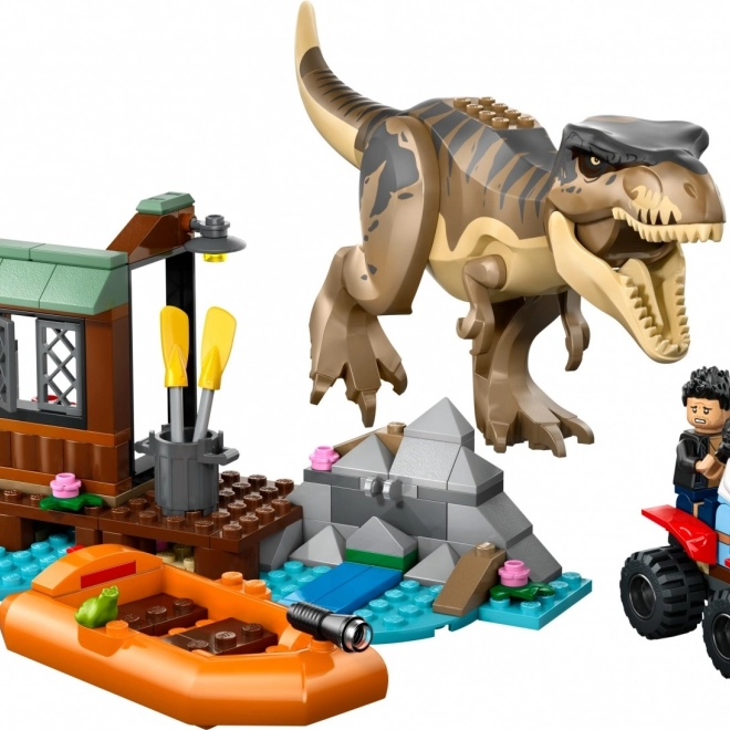 Lego Jurassic World Meneklés a Tyrannosaurus elől