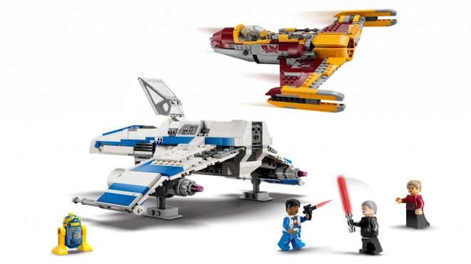 Star Wars E-Wing Új Köztársaság vs Shin Hati Vadászgép LEGO készlet