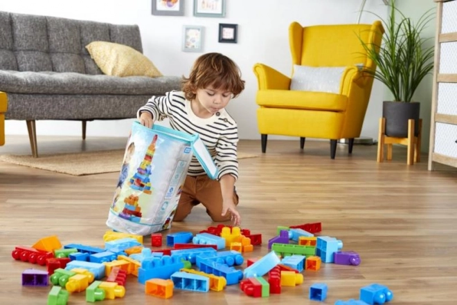 Mega Bloks nagy kockás zsák - kék