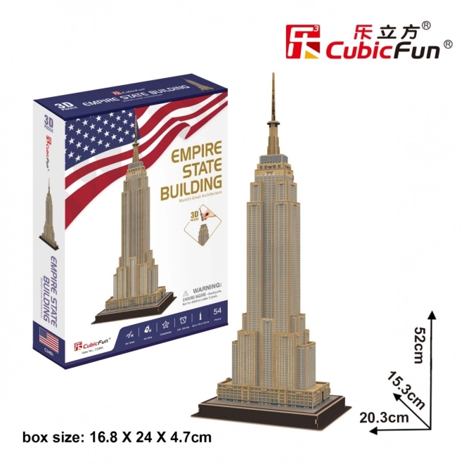 3D Puzzle Empire State Building 54 darabos készlet