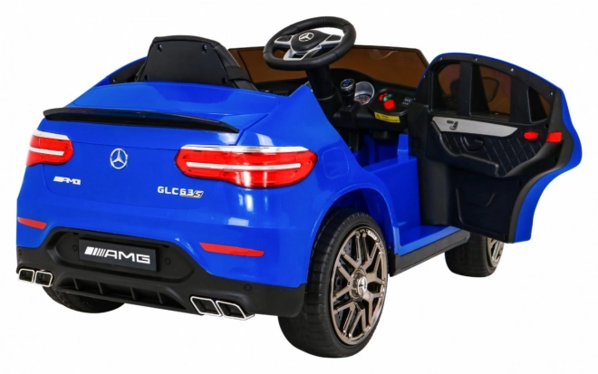 Mercedes Benz GLC63S gyerekeknek Kék + távirányító + 4x4 meghajtás + MP3 LED + EVA + lassú indulás