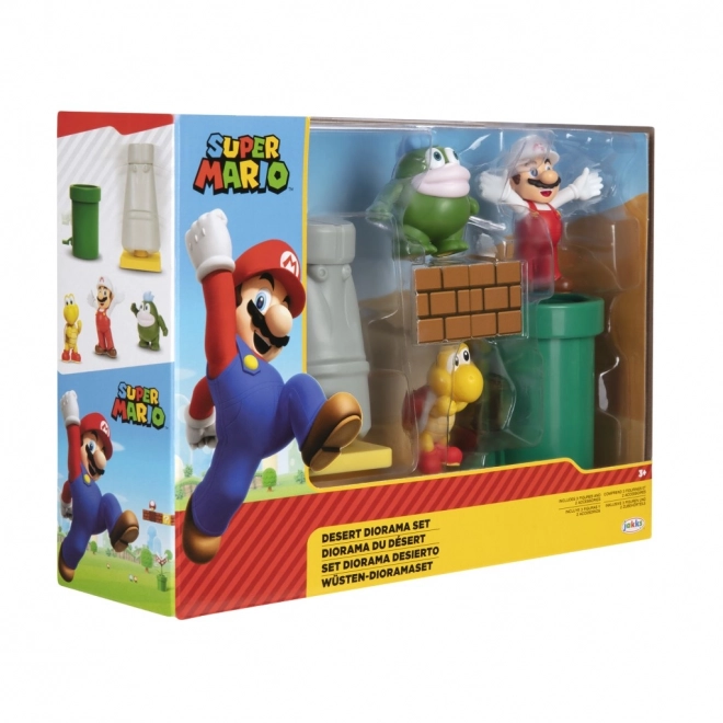 Super Mario figurák szett diorámával