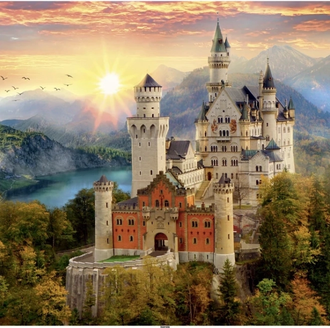 Neuschwanstein festmény puzzle 1000 darabos