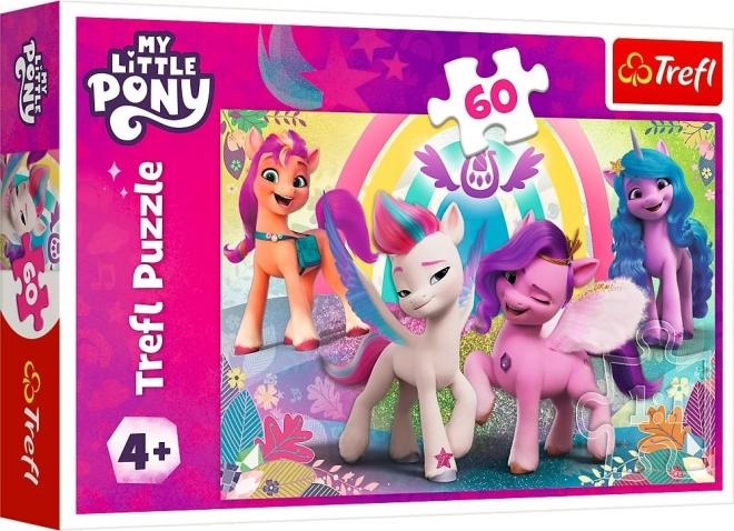 Barátságos világ puzzle - My Little Pony 60 darabos