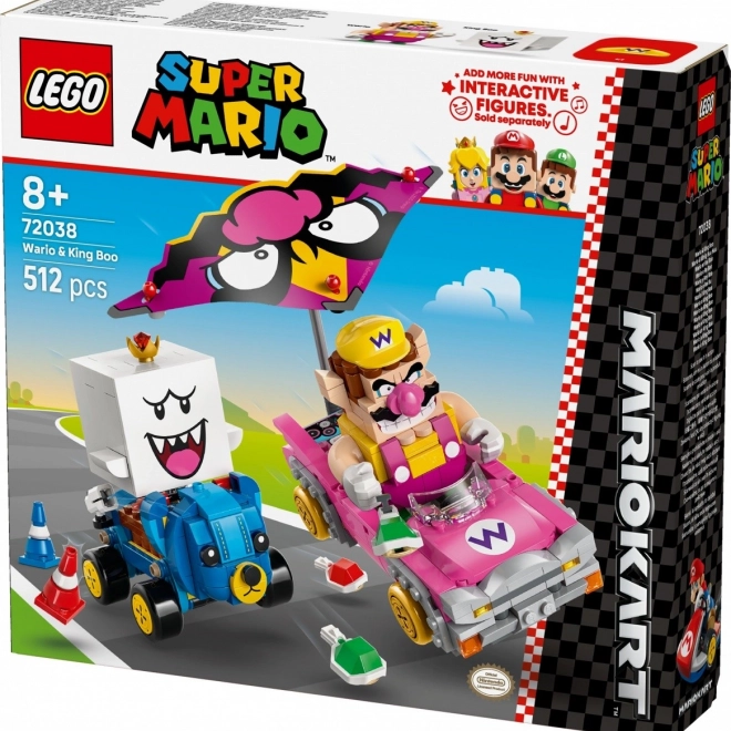 LEGO Super Mario Mario Kart - Wario és King Boo építőjáték