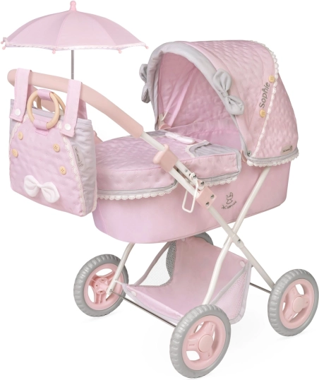 Összecsukható babakocsi napernyővel és táskával SOPHIE 60 cm