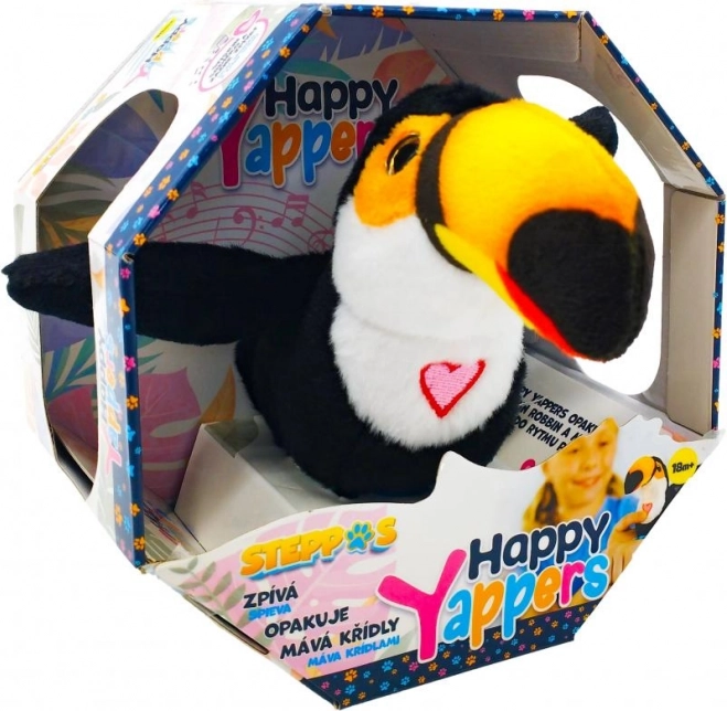 Steppos Happy Yappers tukán – interaktív, beszélő kézimadár
