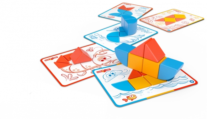 Geomag mágneses építő játék Magicube formák 16 részes
