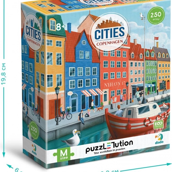 Puzzle DODO Városok: Koppenhága 250 darab