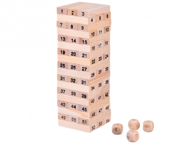 Drewniana jenga torony játék