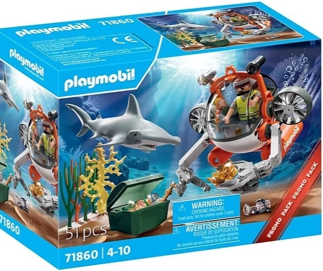 Playmobil kincs-vadászat tengeralattjáróval