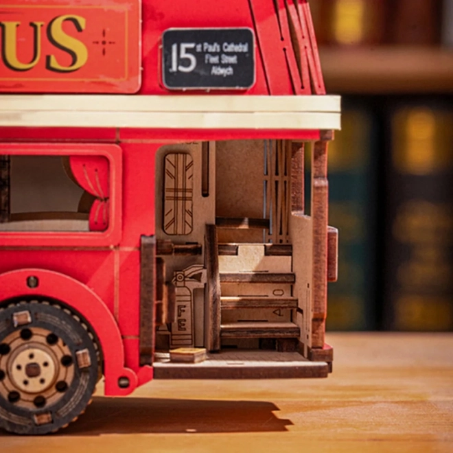 3D fa puzzle londoni emeletes busz