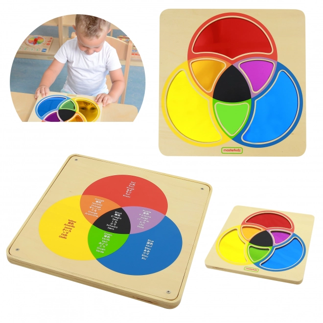 Masterkidz oktatótábla színkeverés tanulása tükörrel