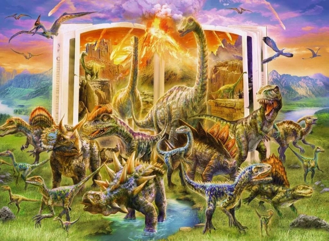 Ravensburger dinoszaurusz enciklopédia XXL puzzle 300 darabos