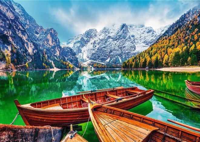 Jigsaw puzzle 500 db Braies-tó Olaszország