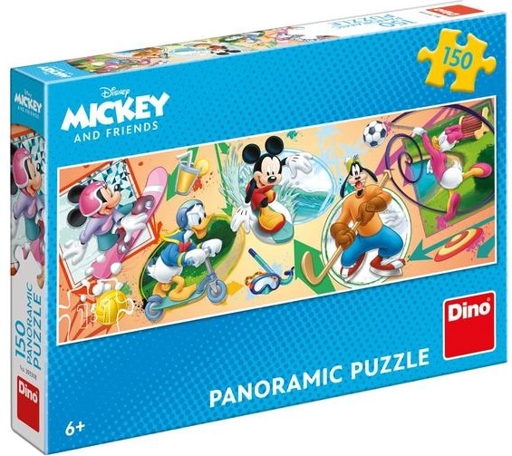 Színes sportjelenet MICKEYVEL és barátaival