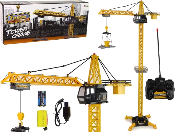 Óriási R/C távirányítós daru Magasság 183 cm 2 szint