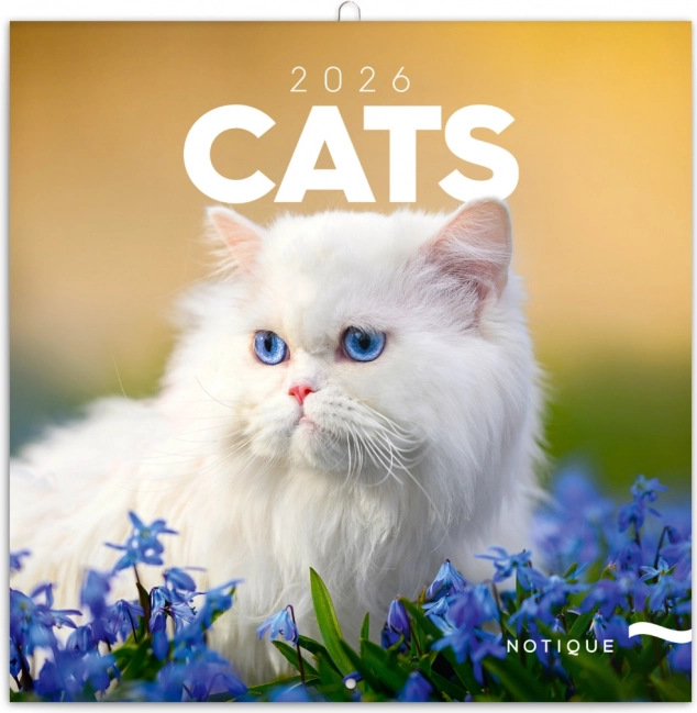 Jegyzetnaptár Macskák 2026