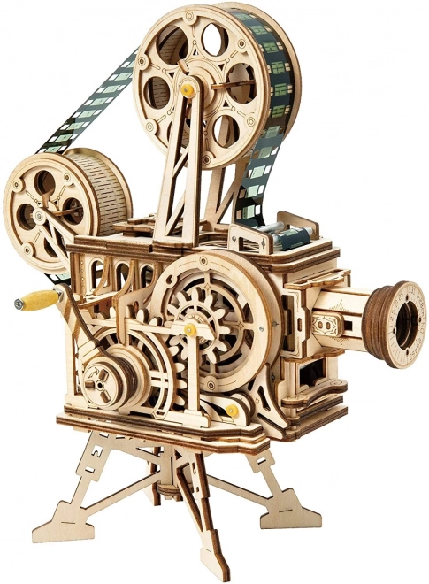 Rokr 3D fa puzzle mechanikus film vetítő 183 darab