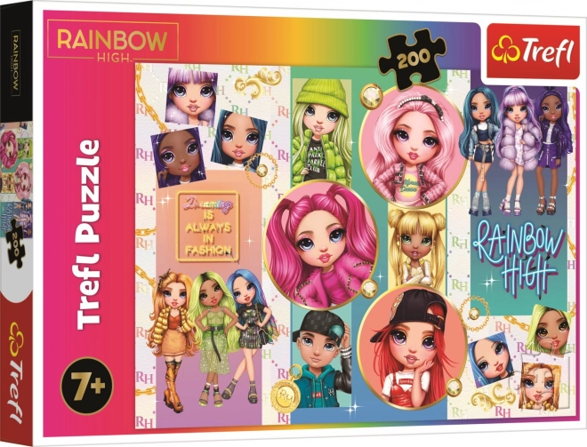 Trefl Puzzle Rainbow High: Barátság 200 darabos