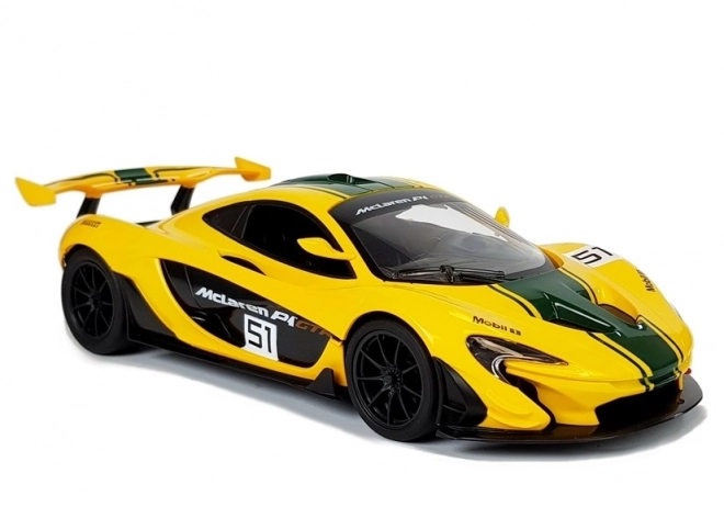 Rc autó McLaren P1 GTR sárga távirányítós