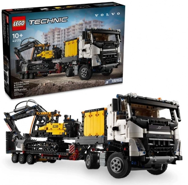 Volvo FMX teherautó és EC230 elektromos kotrógép LEGO Technic készlet